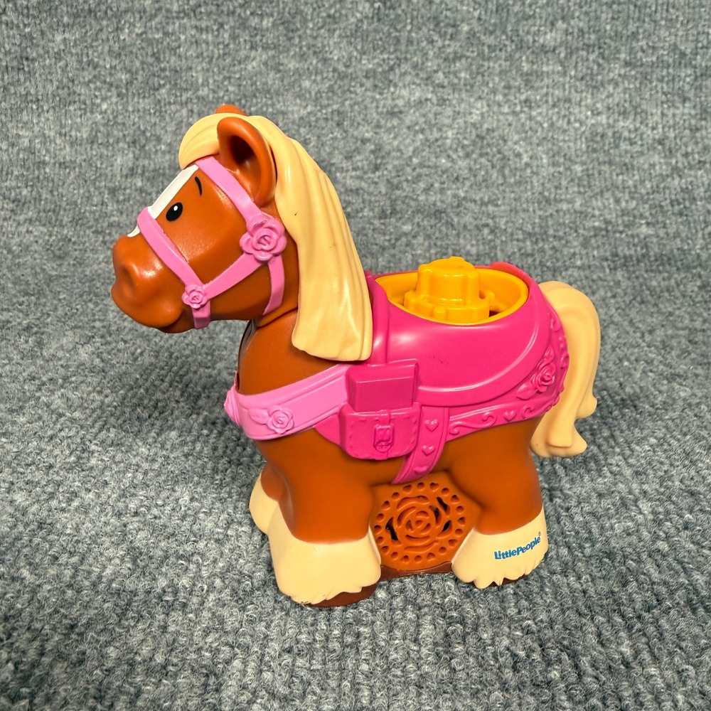 Little People Disney Princess Philippe Horse Figure Brown Yellow